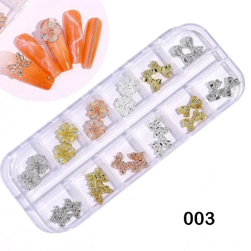 Nail Art 3D Decoration Charms Tray