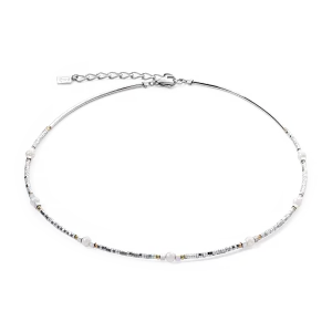 Necklace Orbit freshwater pearl silver