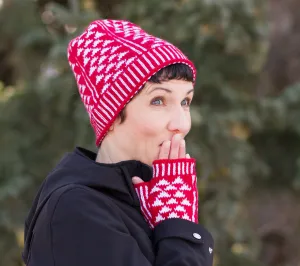 Not Flying Hat & Fingerless Mitts