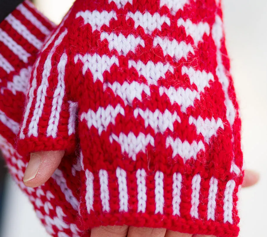 Not Flying Hat & Fingerless Mitts