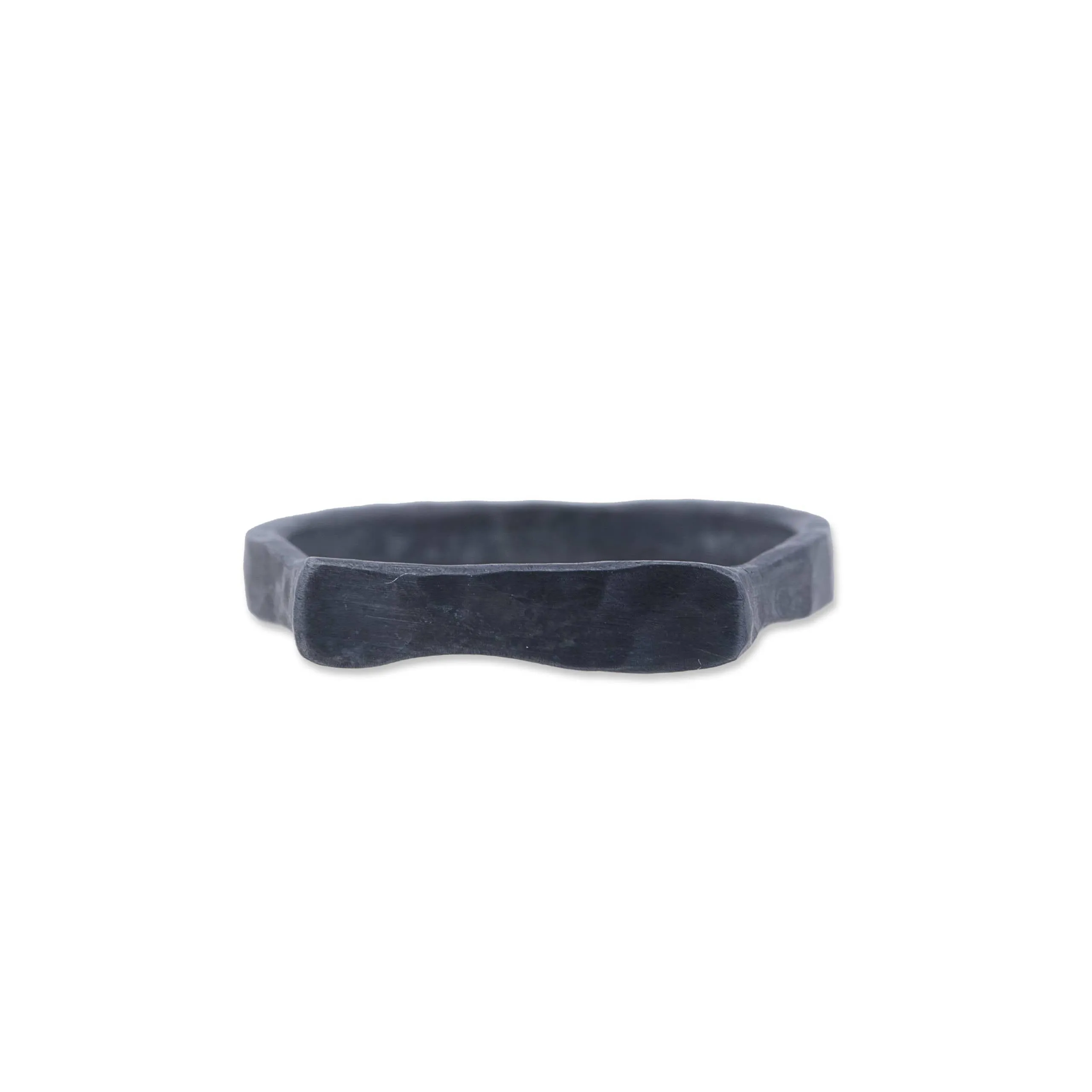 Oxidized Silver "Stockton" Stackable Plain Ring