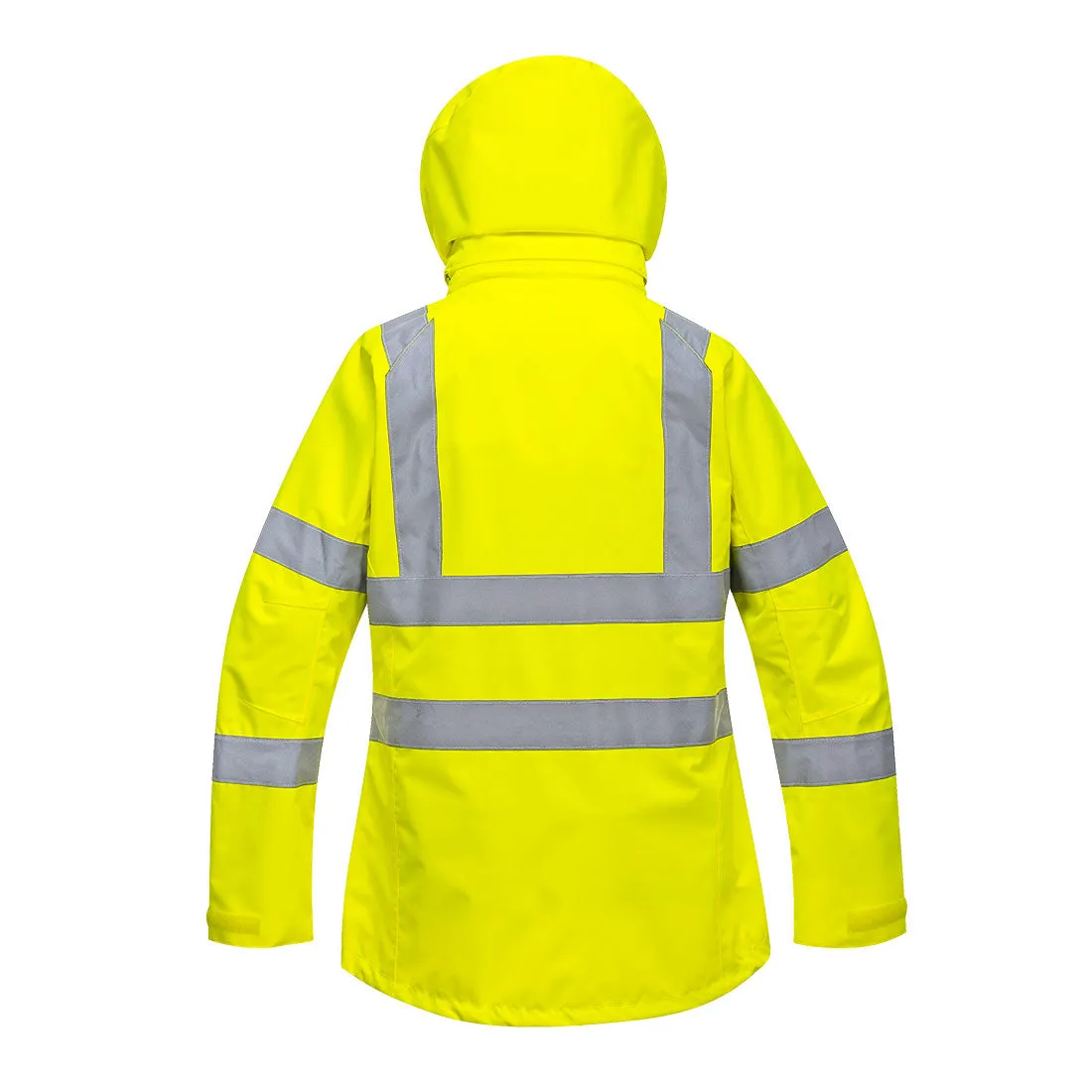 Portwest Women's Waterproof Hi-Vis Safety Rain Jacket