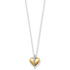 Precious Heart Two Tone Petite Necklace