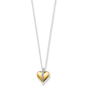Precious Heart Two Tone Petite Necklace