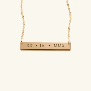 Priscilla Personalized Bar Necklace