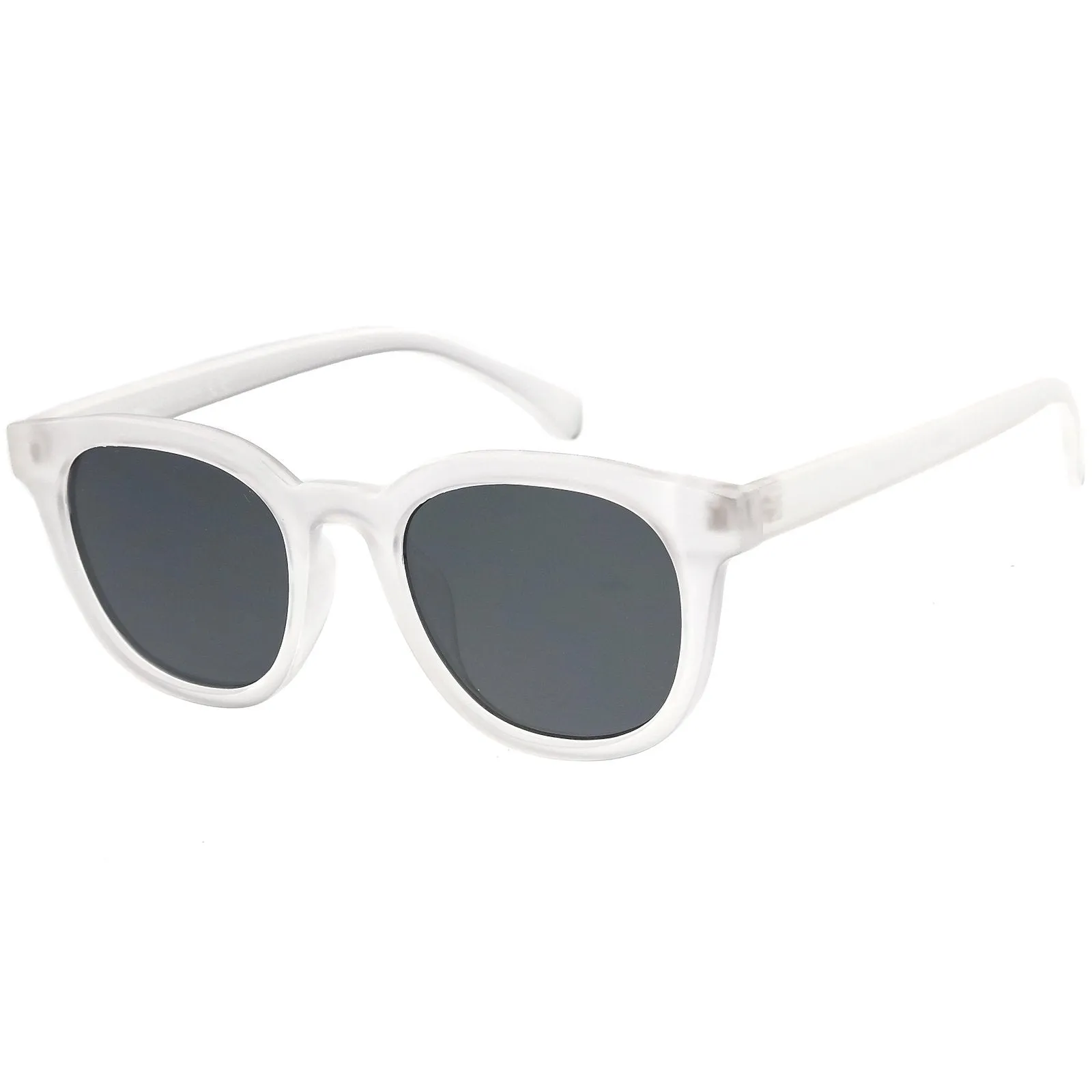 Retro Modern Horned Rim Flat Lens Dapper Sunglasses C835