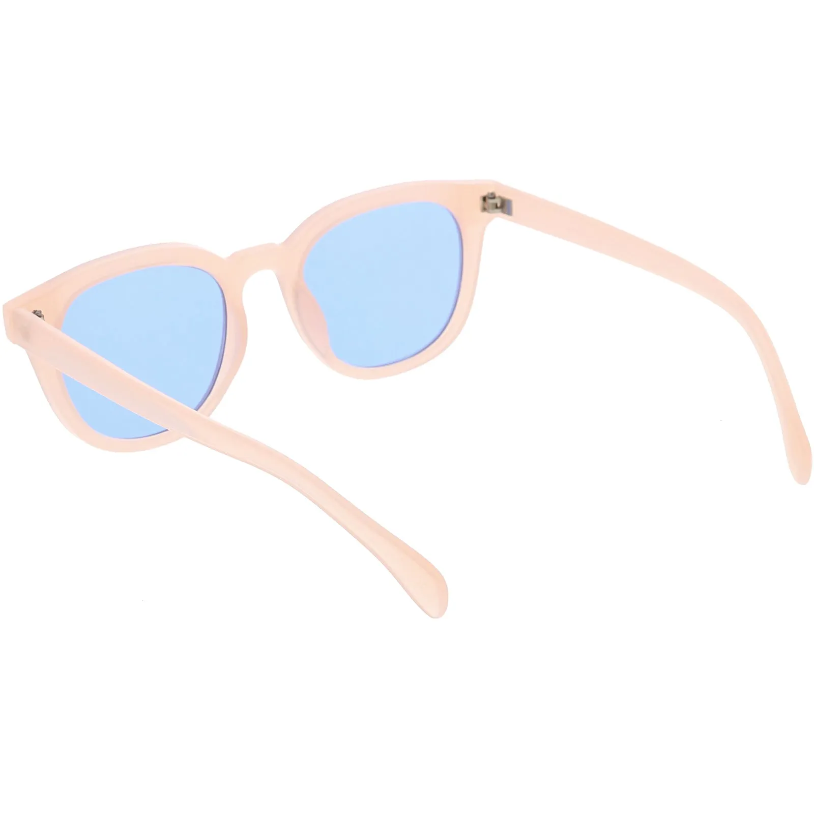 Retro Modern Horned Rim Flat Lens Dapper Sunglasses C835