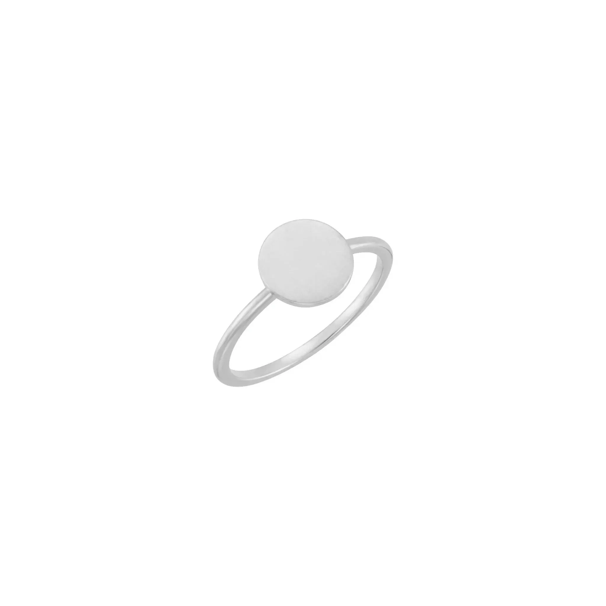 Round Stackable Signet Ring