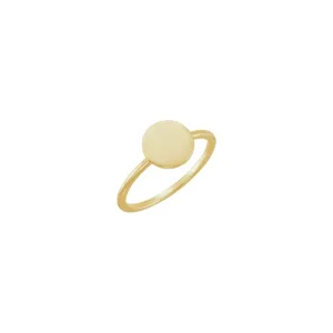 Round Stackable Signet Ring