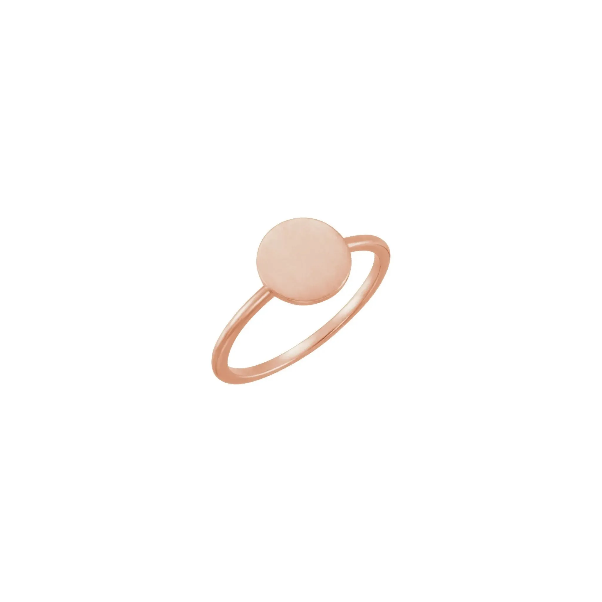 Round Stackable Signet Ring