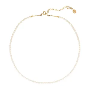Samoa Choker Necklace ~ Pearl
