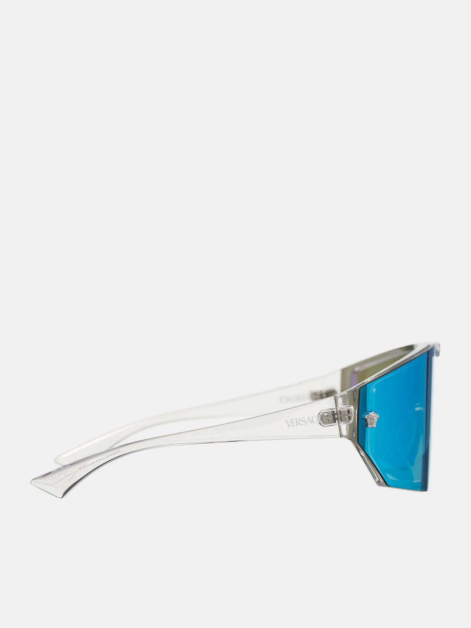 Shield Sunglasses (0VE4461-CRYSTAL-GREY-BLACK)