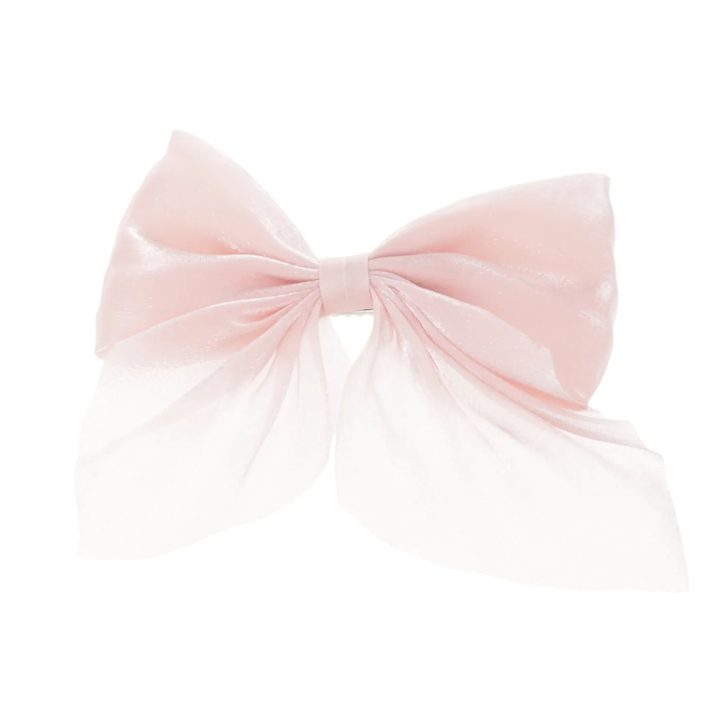 Shimmer Hair Bow - Soft Pink