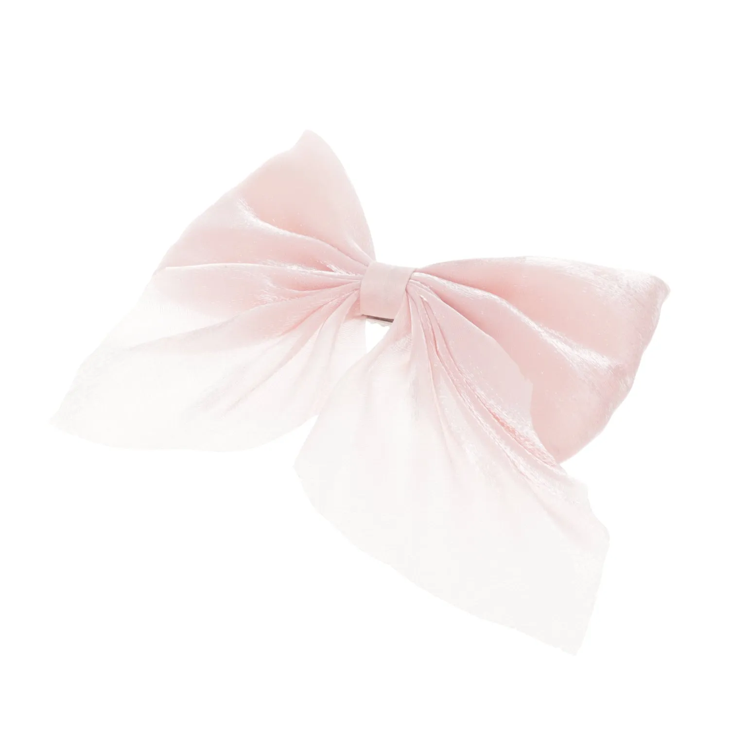 Shimmer Hair Bow - Soft Pink