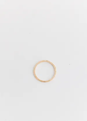 Slim Hammered Ring