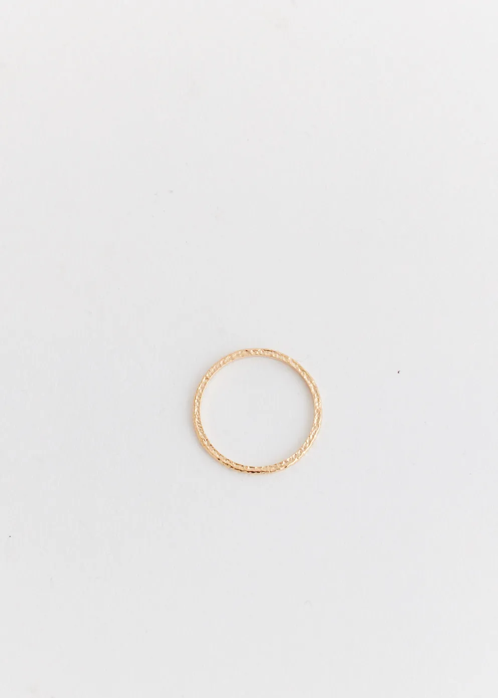 Slim Hammered Ring