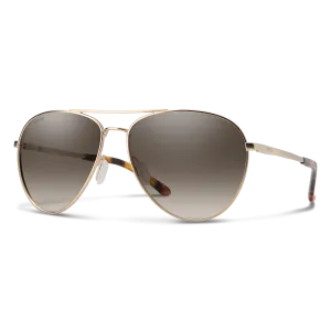 Smith Layback Polarized Sunglasses - Matte Gold/Brown Gradient