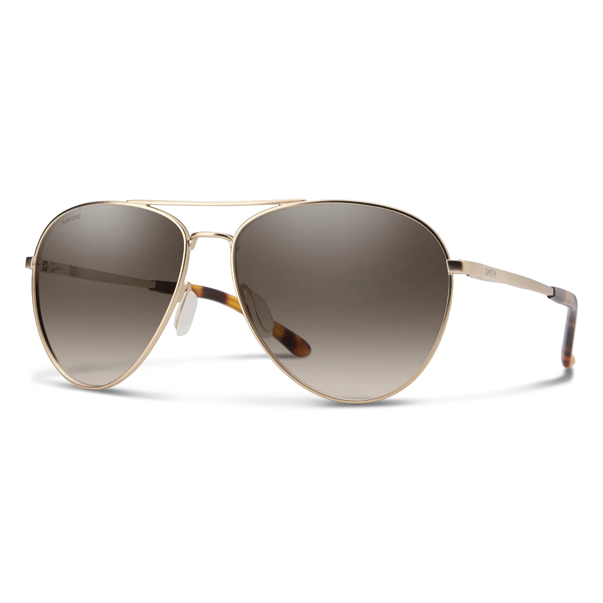 Smith Layback Polarized Sunglasses - Matte Gold/Brown Gradient