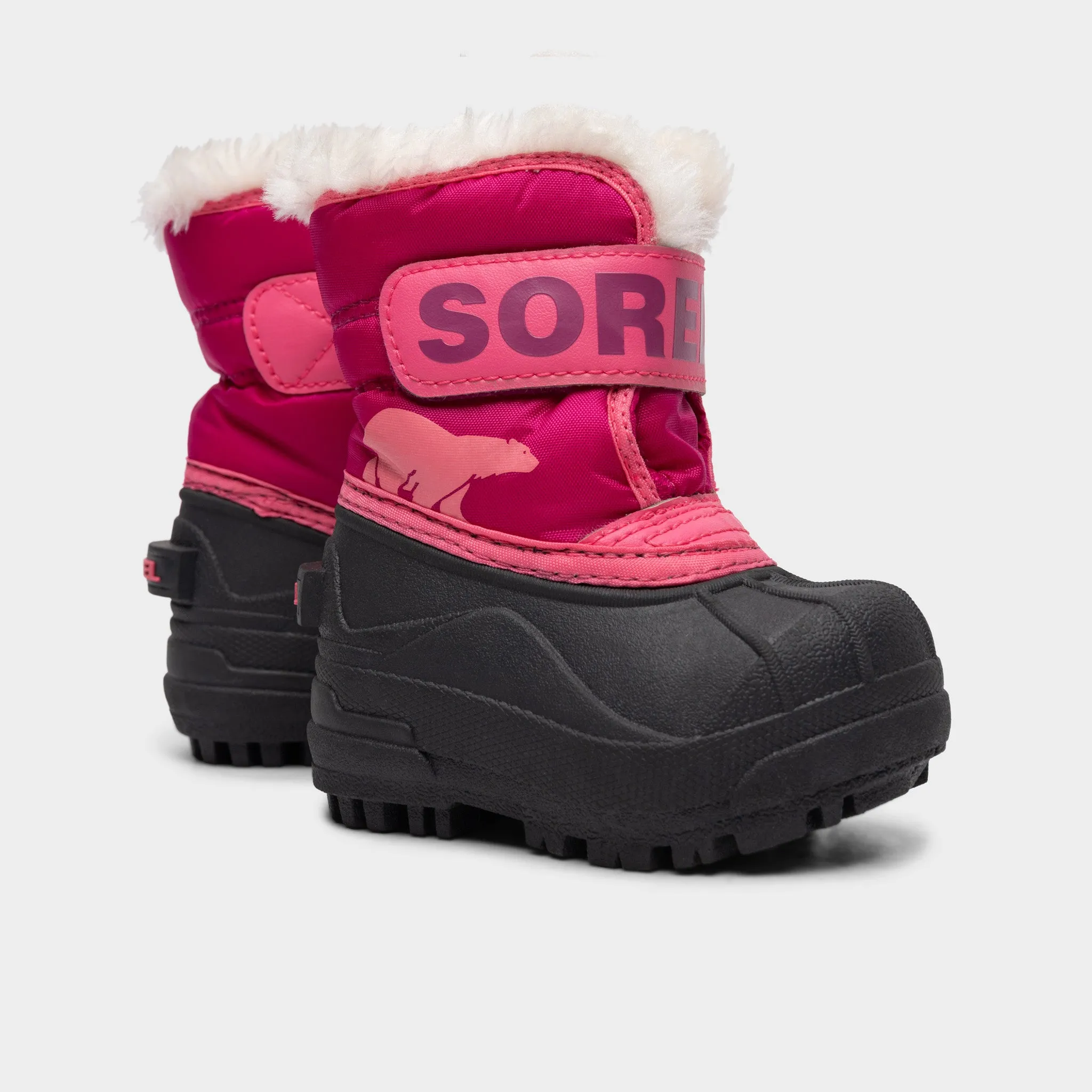 Sorel Little Kids' Snow Commander Boot Tropic Pink / Deep Blush