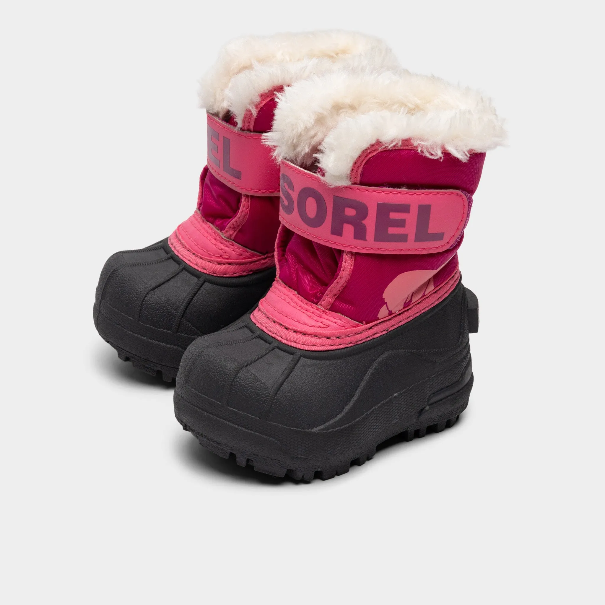 Sorel Little Kids' Snow Commander Boot Tropic Pink / Deep Blush