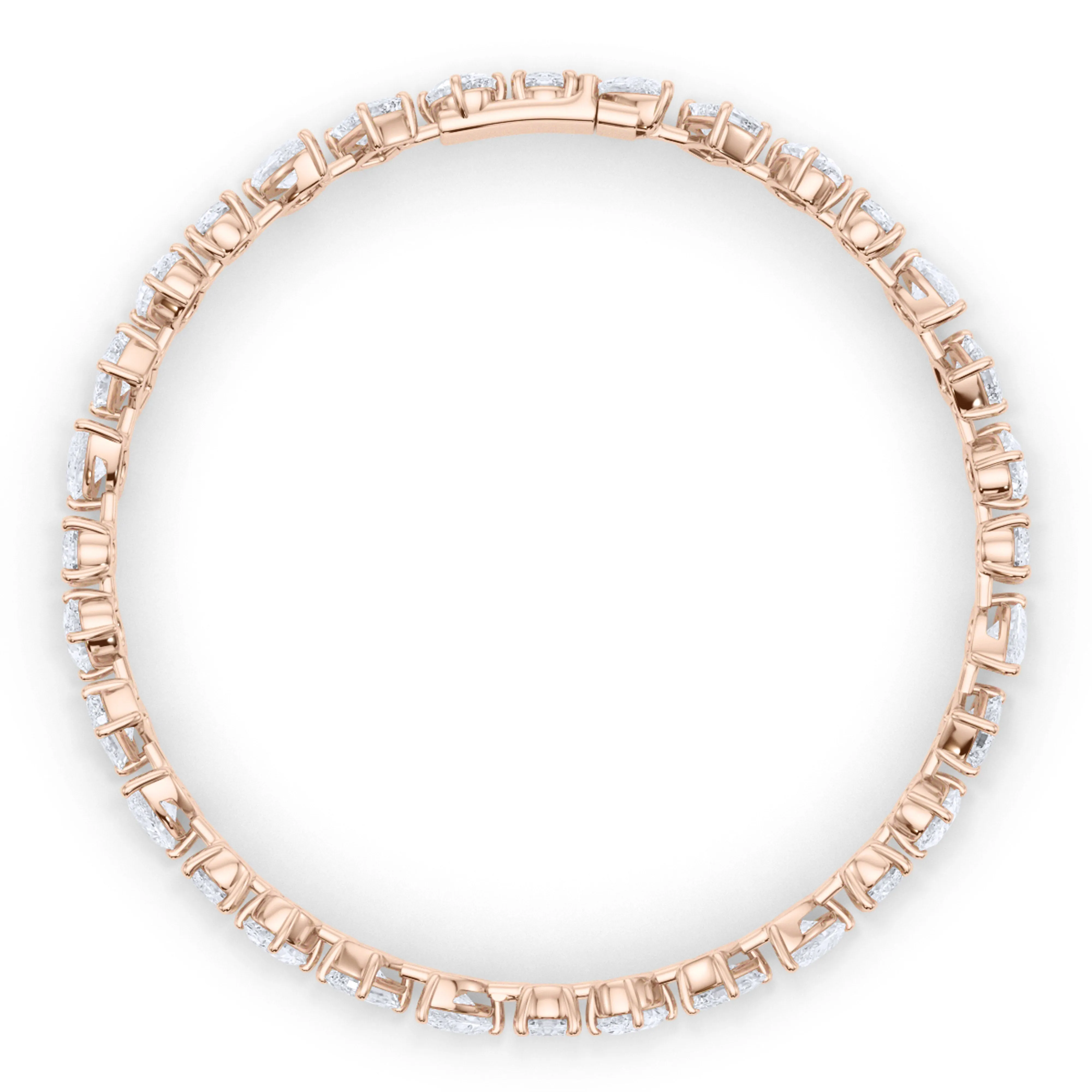 Tilted Mixed Diamond Bracelet