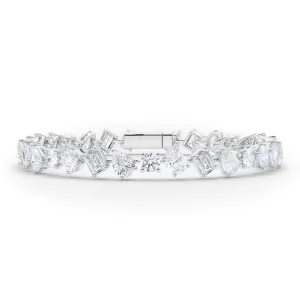 Tilted Mixed Diamond Bracelet