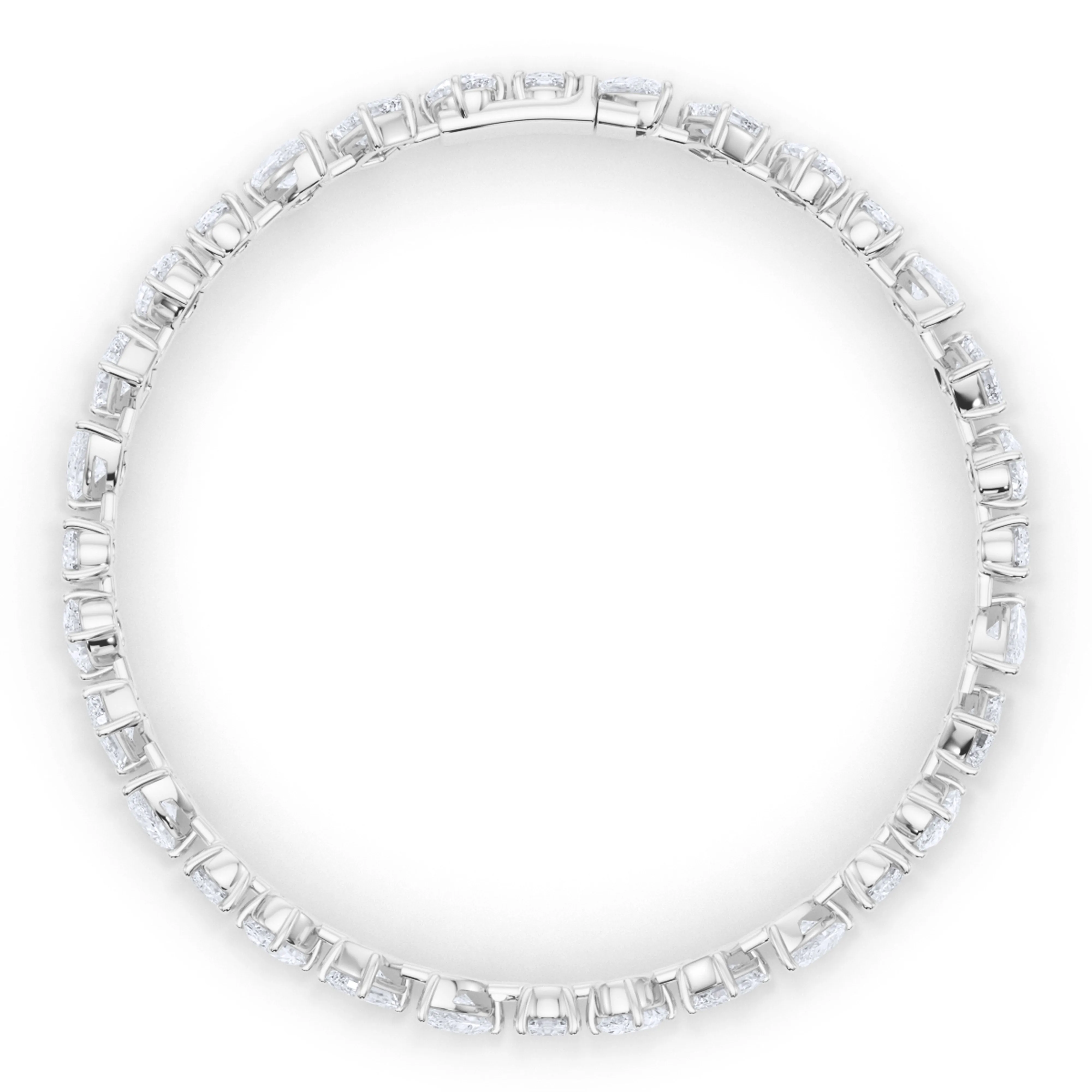 Tilted Mixed Diamond Bracelet