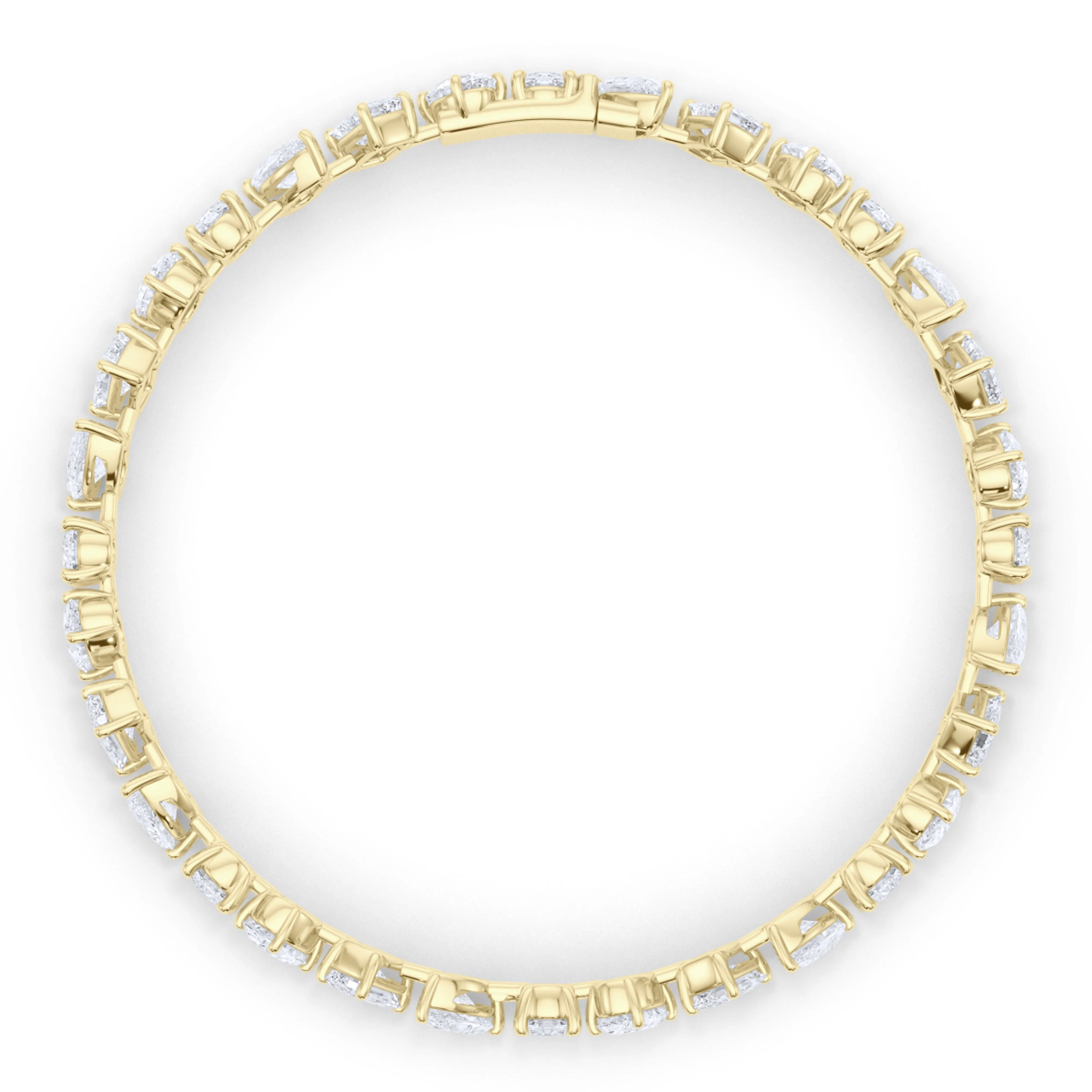 Tilted Mixed Diamond Bracelet