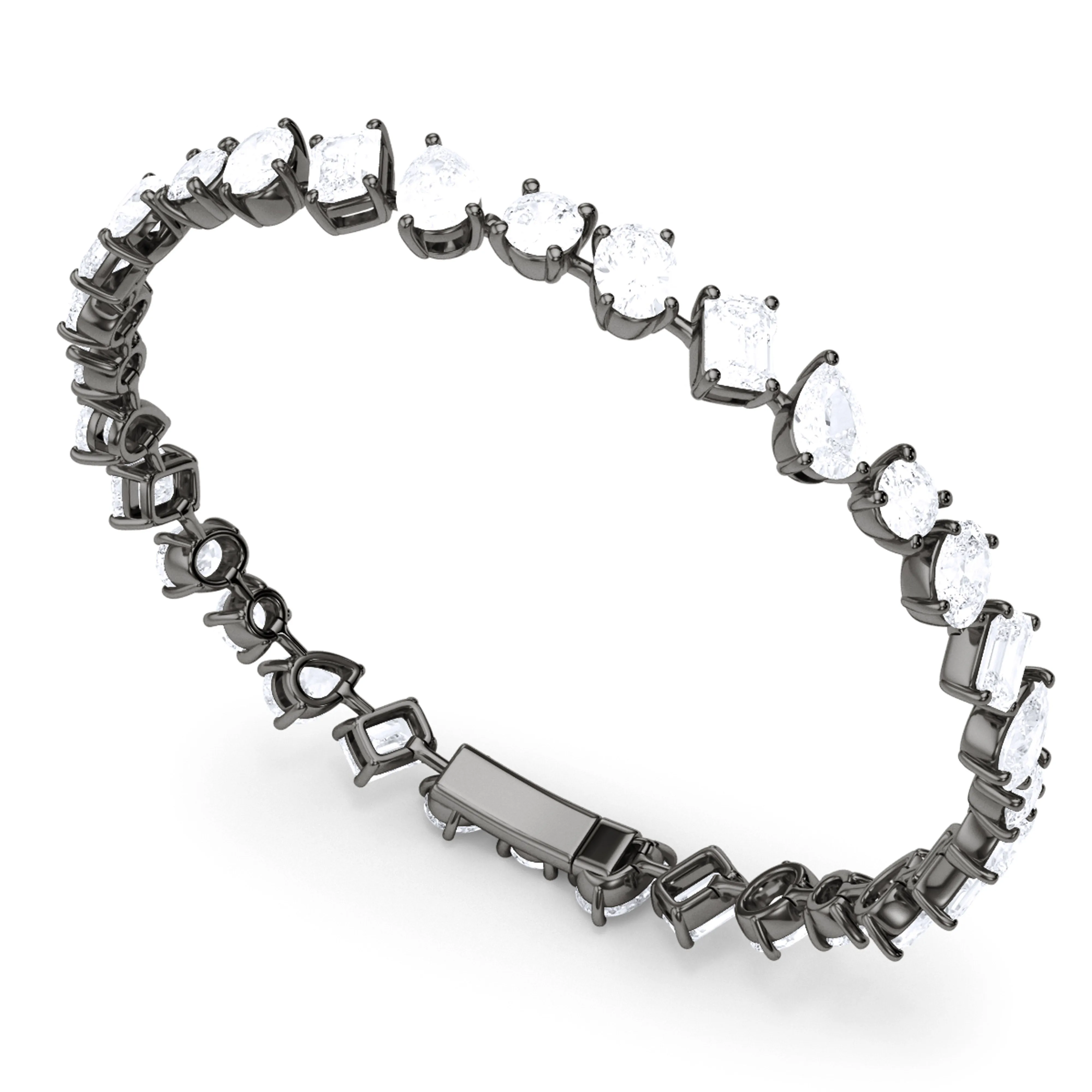 Tilted Mixed Diamond Bracelet