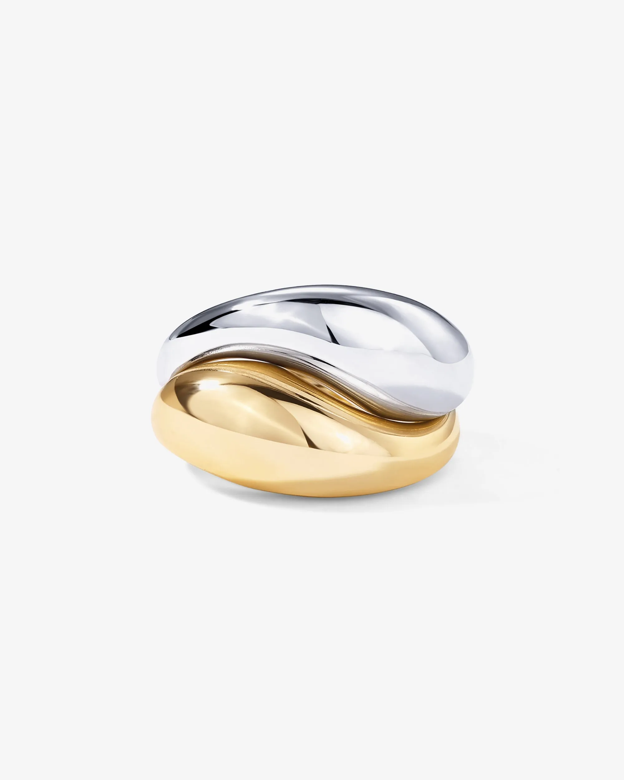 Two-Tone Stackable Ring Set