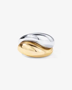 Two-Tone Stackable Ring Set