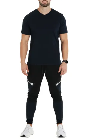 V-Neck Solid Blue