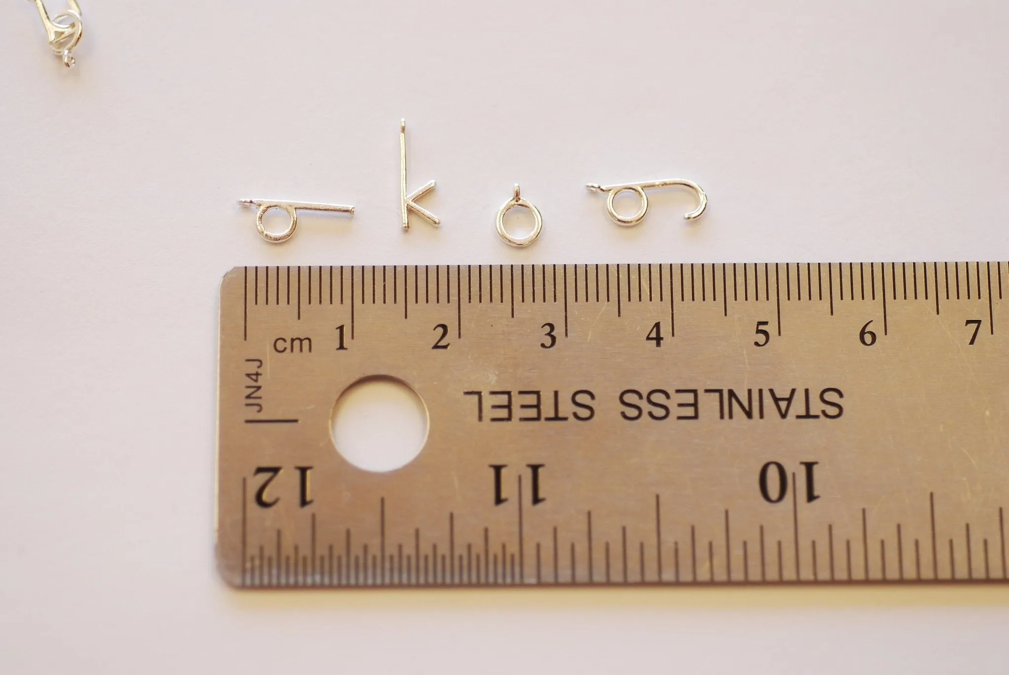 Wholesale Lower Case Letter Alphabet Initial Drop Charm - Vermeil 18k gold plated 925 sterling silver Letter Bead Charm Tiny Personalized Custom