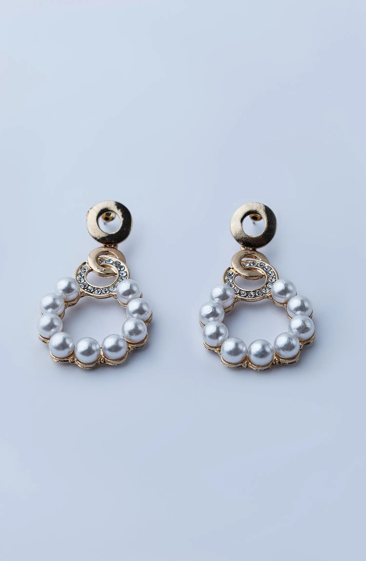 WOMEN EARRINGS - WHITE (WAJE23W-1055)