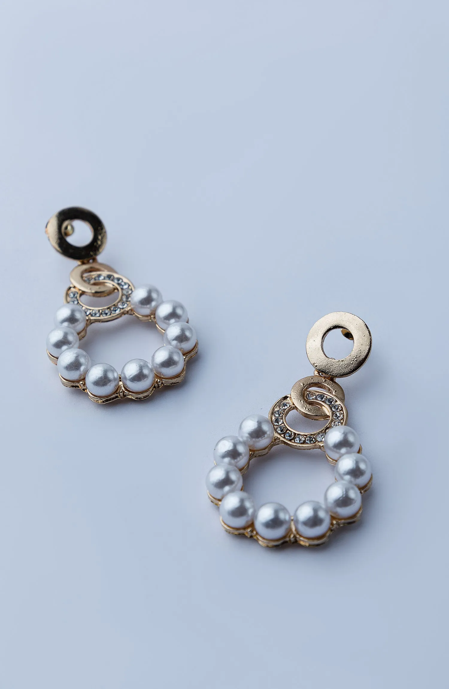 WOMEN EARRINGS - WHITE (WAJE23W-1055)