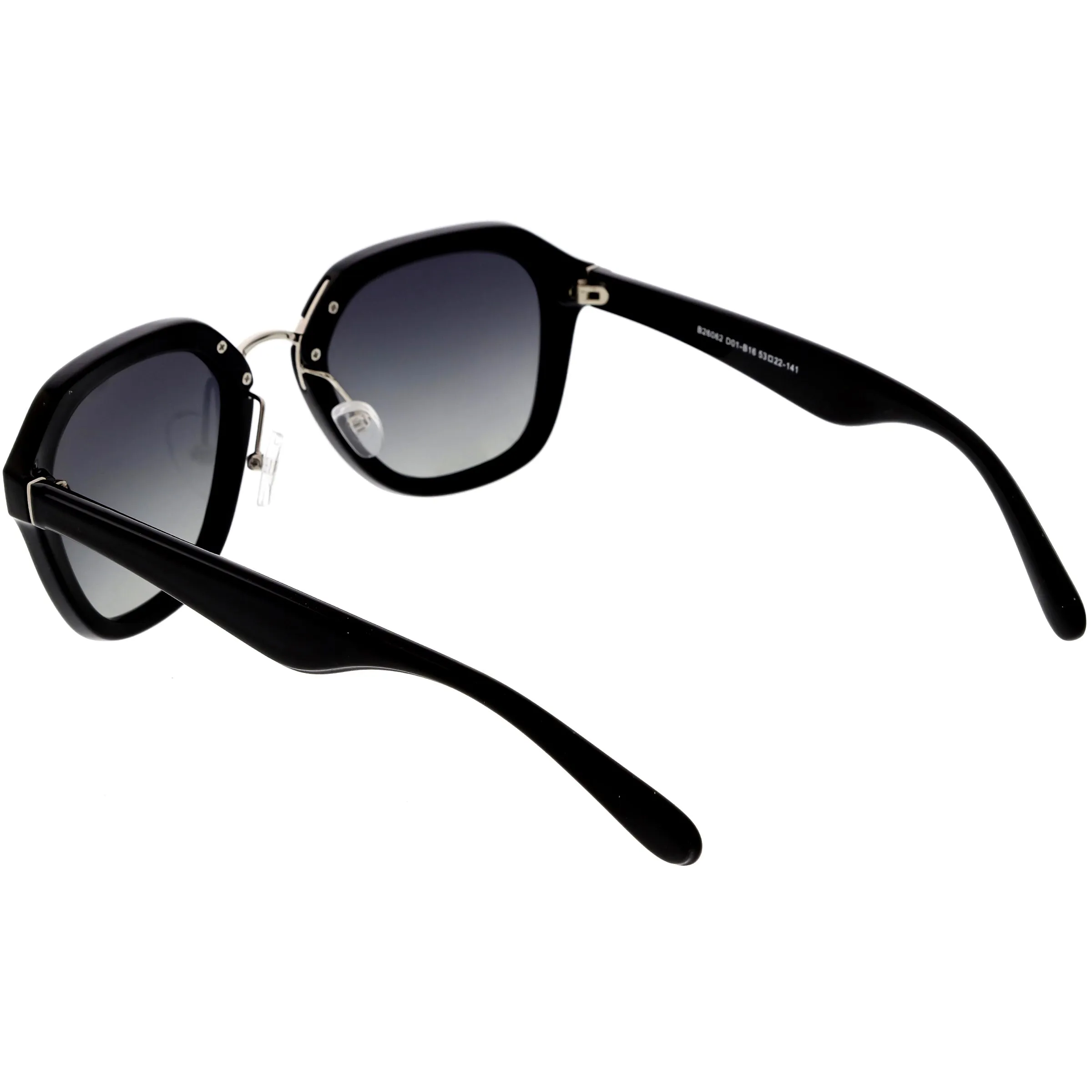 Women's Oversize Designer Geometric Polarized Lens Sunglasses C895