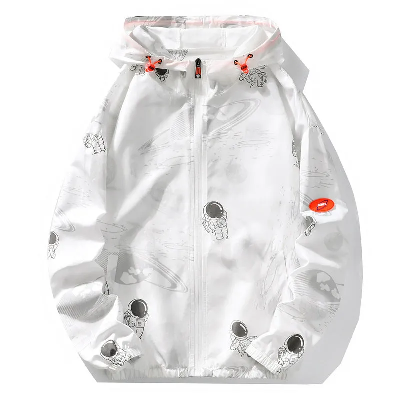 xiangtuibao  Sun Protection Clothing Men's Summer Ice Silk Quick-Drying Ultra-Thin Breathable Sun Protection Clothing UV Protection Couple Wear Men's Women's Hoodie Coat